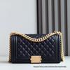 Women's Luxury Crossbody LeBoy Diamond Lattice Chain Bag - Classic Small Fragrance Style