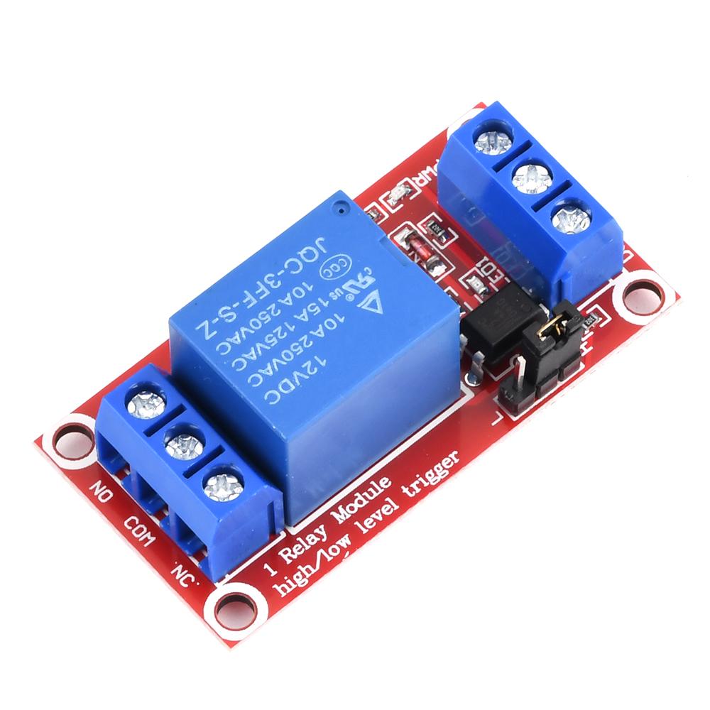 1-Kanal-Relaismodul mit Optokoppler-Unterstützung High- und Low-Level-Trigger Stromversorgungsmodul für Arduino 5V 9V 12V 24V
