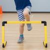 Klappbare Trainingshürde mit schwenkbarer Basis, tragbar für Schulen, Fußballspieler