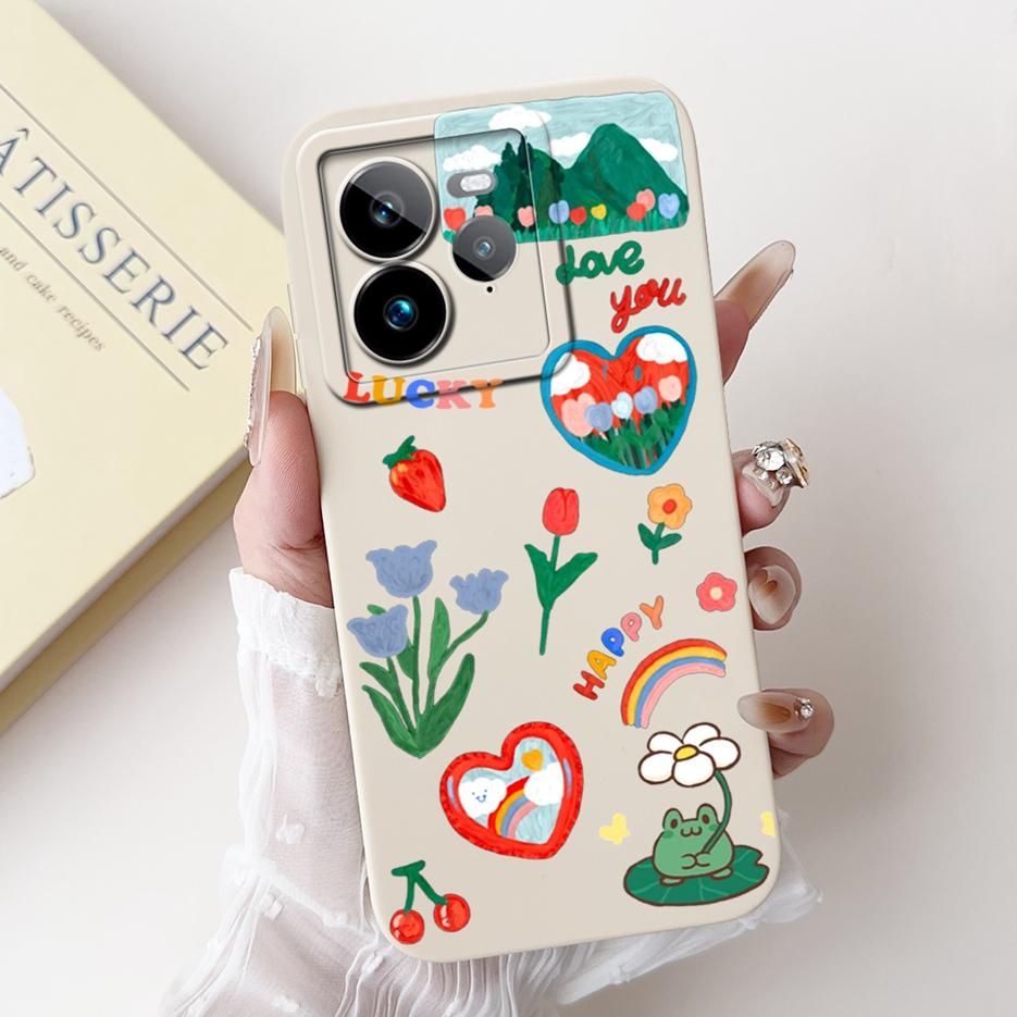 For Realme GT7 Case GT 7T 5G RMX5061 Luxury Art Painted Cover Soft Silicone Case For Realme GT 7 Pro GT7 T RealneGT 7T 5G Fundas