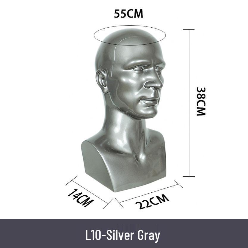Multifunctional Display Mannequin Head for Spray Paint Hat, Bow Tie, Glasses, and Mask Props