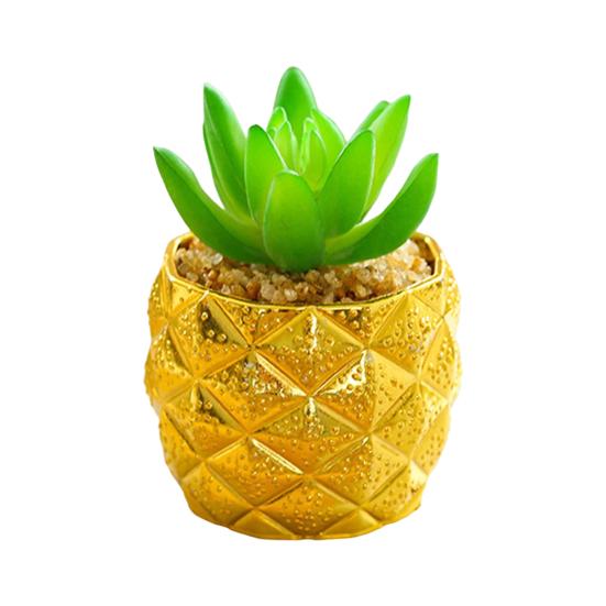 Long Lasting Faux Potted Plants Fine Texture Great Fake Succulents Simulation Decor