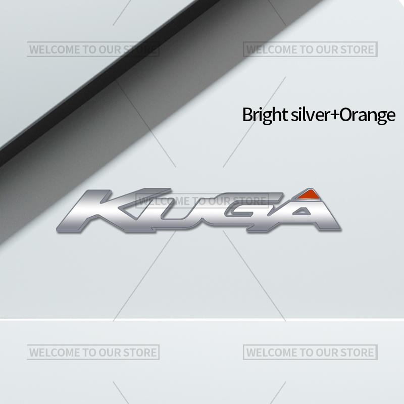 BLFE6 3D Car Styling For Ford Kuga Letter Emblem ST MK2 MK3 Badge Metal Stickers Rear Trunk Decals Auto Accessories