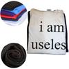 Funny I Am Useless and Gay Graphic T-shirts Men Women's Fashion Casual Tshirt 100% Cotton Loose Oversized Big and Tall T Shirt