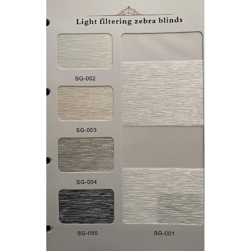 Customized Blackout Smart Tuya Google Wifi Control Exchangeable Motor Dual Layer Roller Zebra Blinds For House