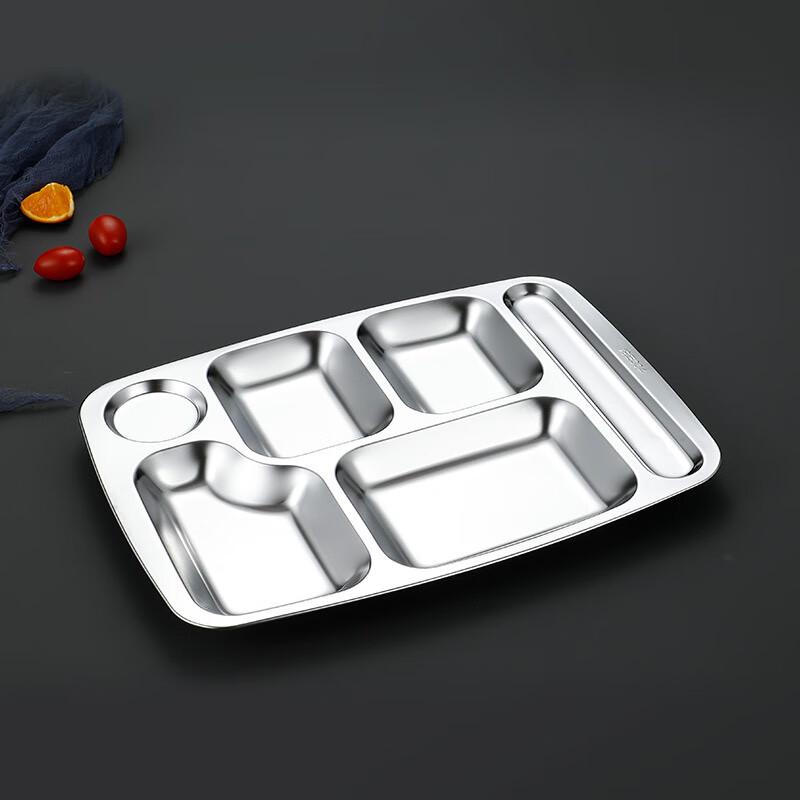 Stainless Steel Divided School Cafeteria Tray