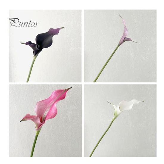 Long-lasting Artificial Flower Common Calla Lily Realistic Fake Stem Home Office Durable Wedding Party Indoor Outdoor Faux Bloom Centerpiece