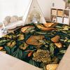 Retro Moth Mushroom Floor Mat Floor Mat Soft Flannel Non-Slip Door  Rug for Living Room