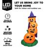 Joyfy 6 FT Halloween Inflatables Stacked Pumpkins with Build-in LEDs for Porch Halloween Pumpkin Decor Blow Up Yard Decorations