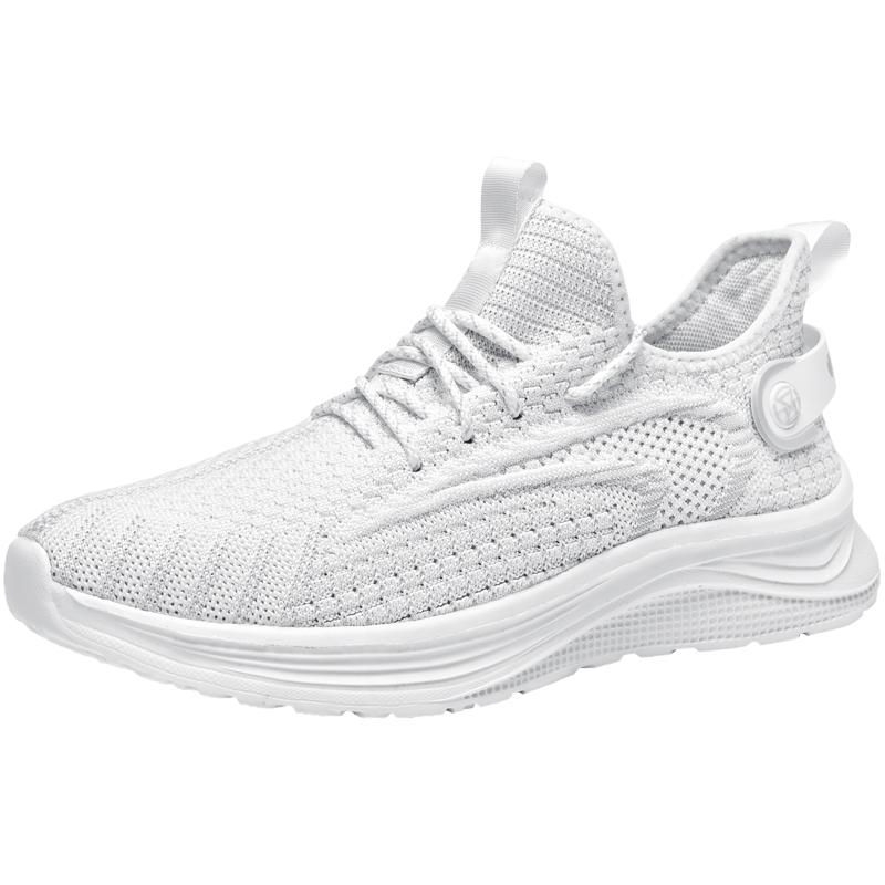 Men's Shoes, Shock-Absorbing Sports Shoes, Summer Fly-Woven Mesh Running Casual Shoes, Trendy and Versatile