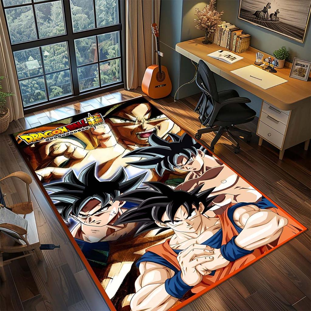 Dragon Ball Goku Anime Koberec Velký Koberec Protiskluzová Omyvatelná Podložka do Domácnosti Herní Místnost Ložnice Domácí Dekorace -QJY
