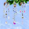 Natural Stone Colorful K9 Crystal Sun Catcher Hanging Pendant Outdoor Garden Home Hanging Decoration Xmas Ornament Gift 2025