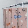 Delightful Pink Watercolor Floral Shower Curtain Modern Bathroom Decor for Home Decoration