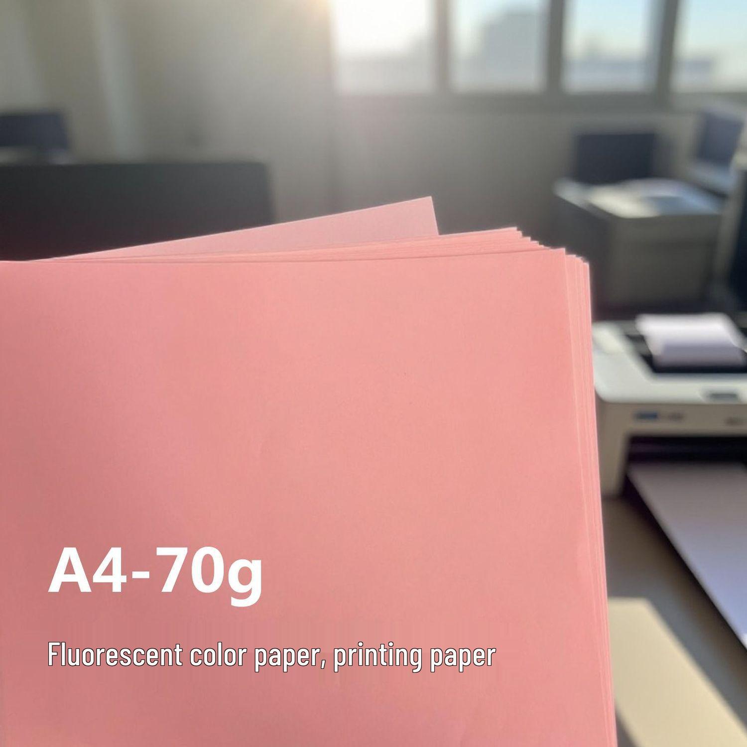

Fluorescent Pink A4 Paper - 70g Printing and Origami Office Paper