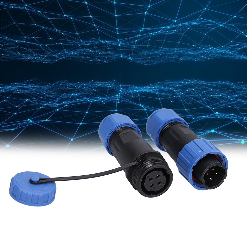 4 Pin Aviation Connector IP68 Waterproof Male and Female Aviation Connectors Plug Socket for Auto El