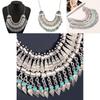Ethnic Style Simulation Gemstone Decoration Tassel Design Women Necklace For Spring 2024