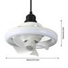 48W E27 360 ° Shaking Head Fan Light  Remote Control Ceiling Chandelier Fan Automatic Household Small RGB Ceiling Fan Lamp