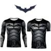Durable Black Polyester Batman Cosplay Tee For Sports And Fitness