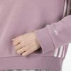 adidas Women's Crewneck Pullover Hoodie Purple Casual Sportswear