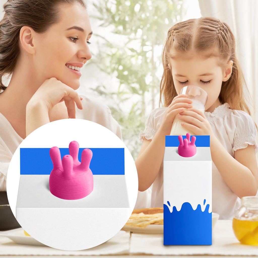 3D Printing Milker Tool Milk Bottle Cap, Creative Bottle Cap, Funny And Humorous Bottle Cap, Milk Diverter