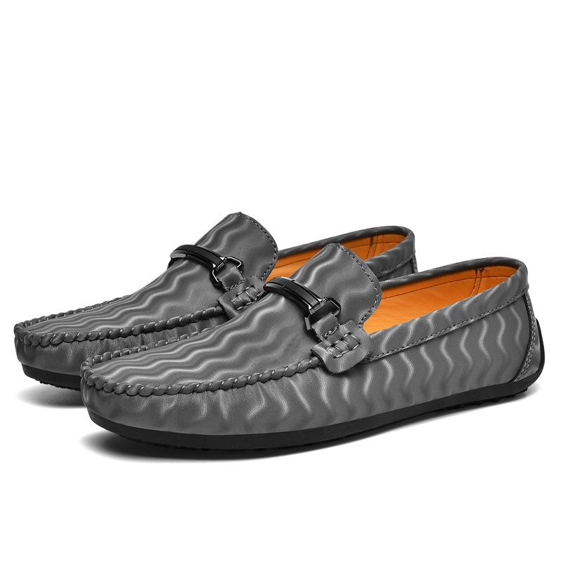 

Повседневные туфли Doudou на одной педали, мужские, для внешней торговли, больших размеров, модные мужские лоферы, для ношения на улице, обувь для вождения, 2025, прямые продажи 45 серый