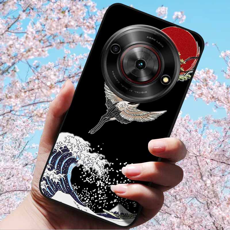 For ZTE Blade A75 5G 6.6" Cases 3D Relief Flower Soft Silicone Luxury Cover for ZTE Blade A75 5G 3D Phone Cases ZTE Blade Z2357N