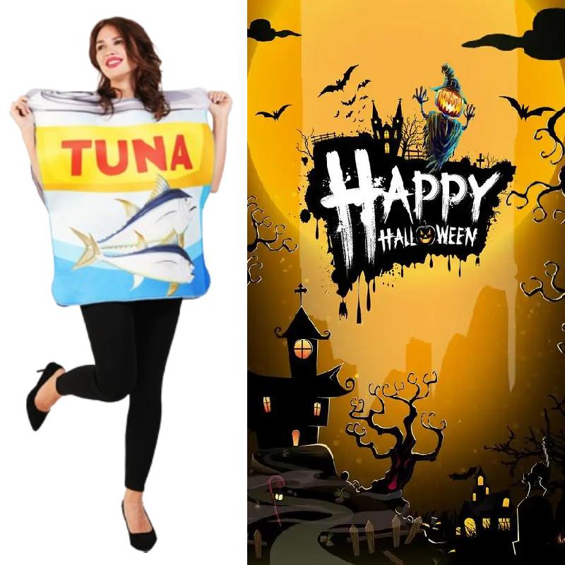Seaside Tinned Tuna Cosplay Costume Halloween Party Stage Clothing Performance