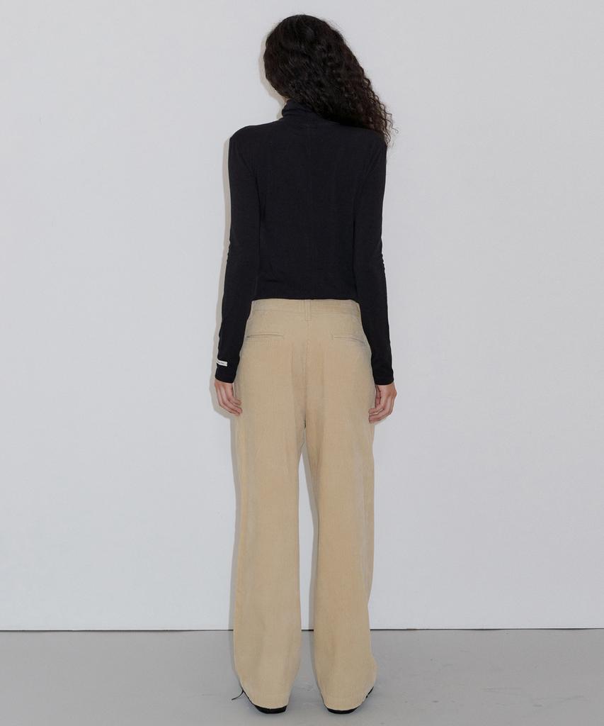 Obeodyupeulleeo Corduroy Wide Pants_Beige