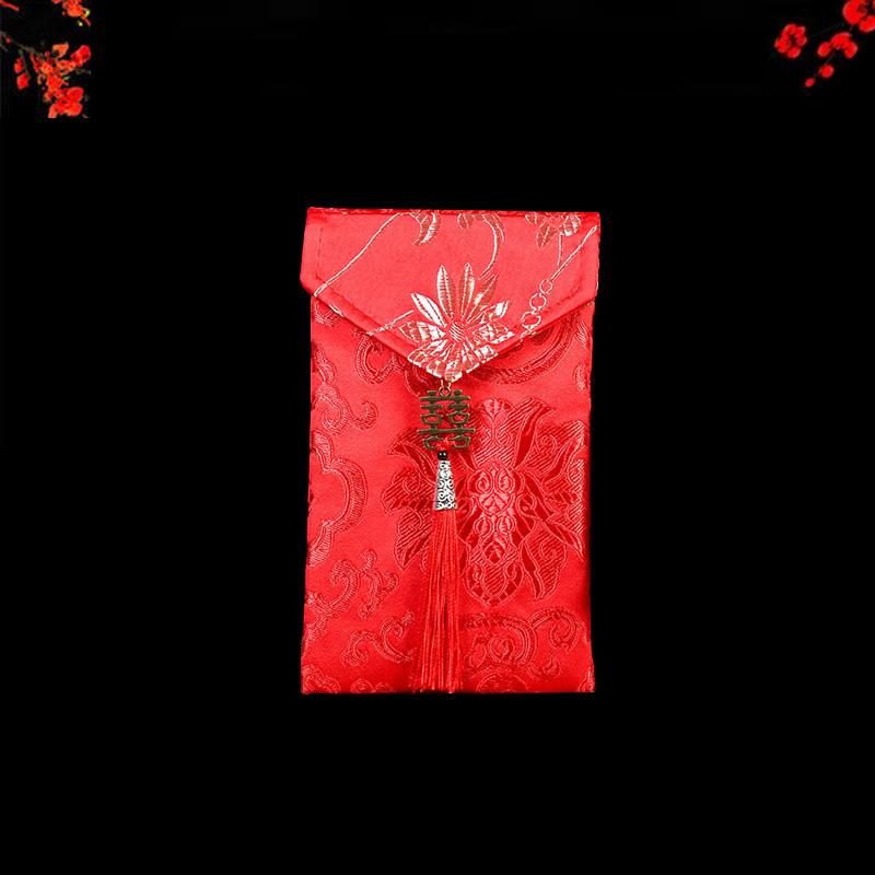2026 New Year Red Packets Birthday Brocade Money Bag Wedding Red Envelopes Dragon Phoenix Spring Festival Blessing Lucky Gift