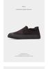 Men's Winter Plus Velvet Low-Top Casual Shoes: Stylish Solid Color, Easy Slip-On Design