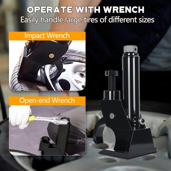 Tire Change Tool Manual Bead Breaker with Rubber Pad, Aluminum Alloy Hub Friendly Portable Changer, Remover Heavy Duty Removal for ATVs UTVs Tractors