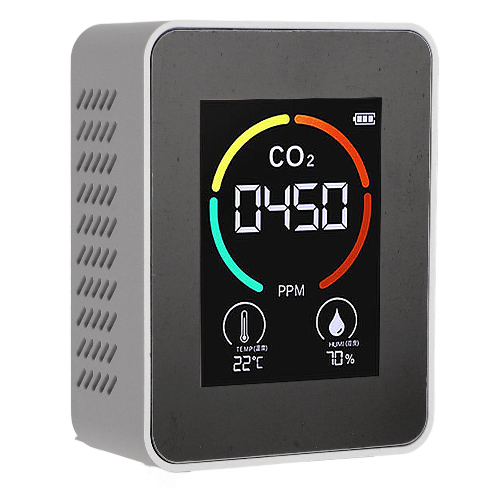 

Quality Detector 3 in 1 Portable Large Color Display Accurate CO2 Temperature Humidity Tester for Home School Hotel
