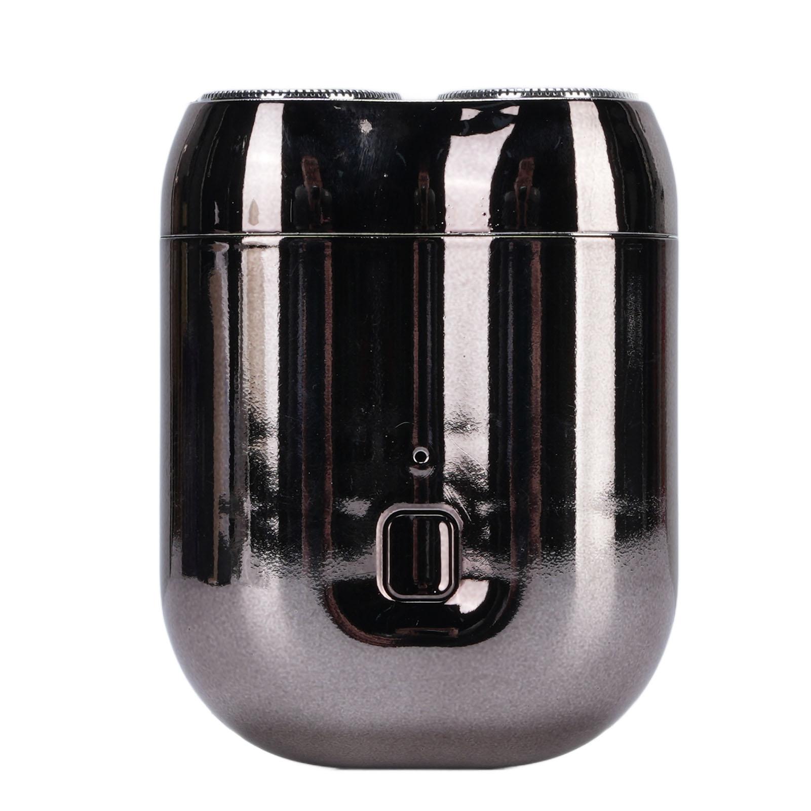 

Electric Beard Trimmer for Men Aluminum Dual Blades Magnetic Rechargeable Portable Beard Trimmer for Home Travel Silver