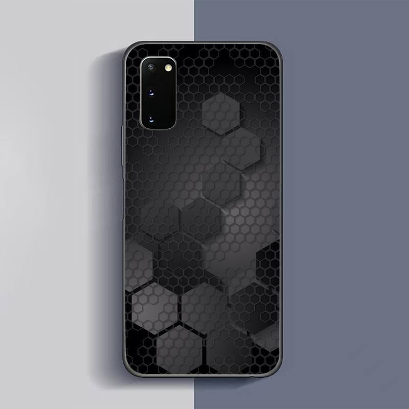 Hexagon-Telefonkasten für Samsung Galaxy S6 S7 Edge Plus S9 S20Plus S20ULTRA S10lite S225G S10 Note20ultra-Kasten