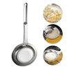 2Pcs Fine Mesh Stainless Steel Leaky Spoons With Handles, Durable Kitchen Skimming Spoon Filter Spoon Mesh Sieve Leaky Spoon