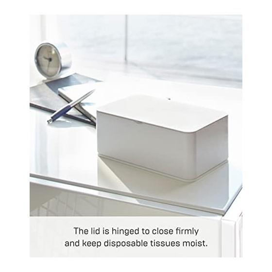 Yamazaki Jitsugyo Wet Wipes Storage Case Smart White 3255