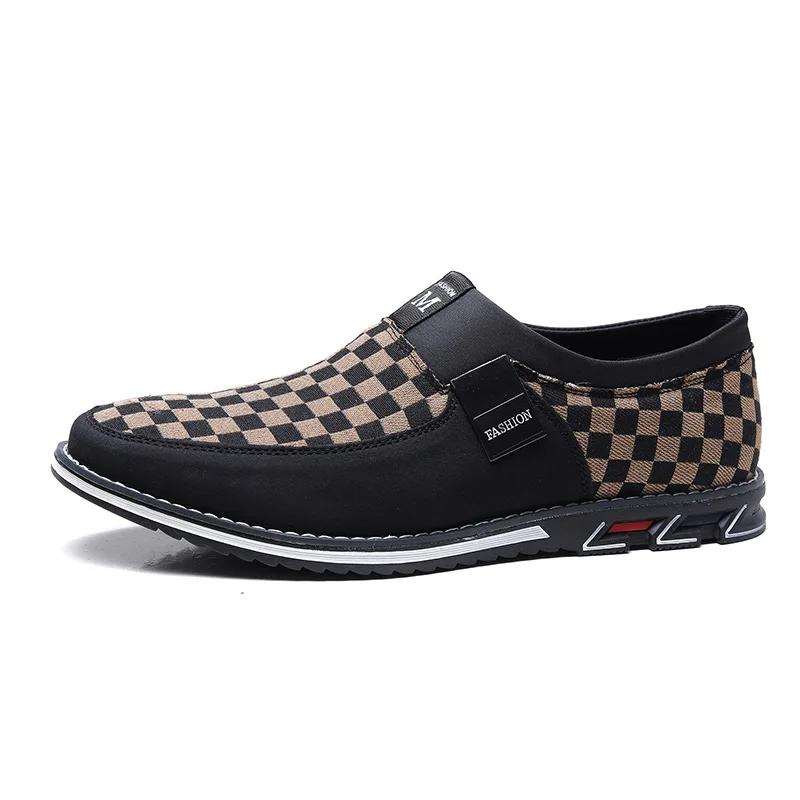 Fashion Brand 2024 Leather Shoes for Men Luxury Business Leather Shoes Men's Office Loafers Breathable Slip on Shoes Men Work Footwear