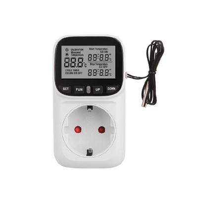 Thermostatic Outlet Plugs Socket With Double Protections System -40℃~120℃ Temperature Ranges Timer Function For Indoor