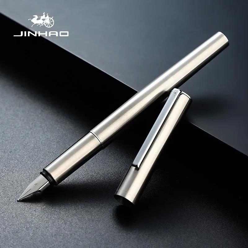 

JINHAO 35 Series Fountain Pen All Steel Luxury EF/ F Nib Business Office Student School Writing Pens Stationery Supplies PK 9019 EF