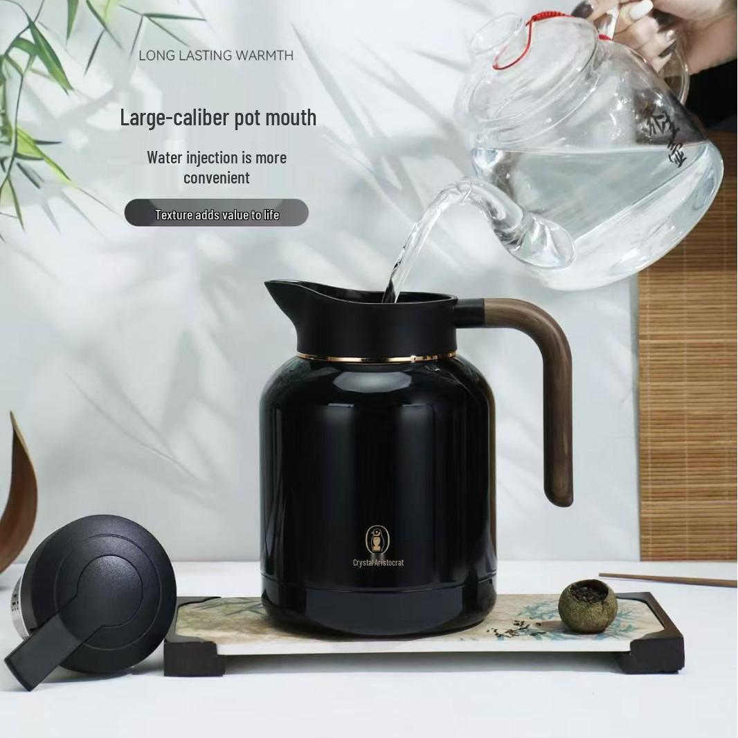 

Crystal Noble 9032 Large-Capacity Stainless Steel Thermos Teapot for Home, Hotel, and Restaurant Use Large Capacity 1.5L