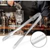 Stainless Steel Barbecue Tongs Ice Cube Clamp Sawtooth Kitchen Clips Dessert Tong for Ice Bucket Sugar Restaurant Home Party