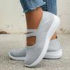 Lässige Sneaker für Damen im Sommer, atmungsaktive Mesh-Ballerinas, bequeme Slip-On-Loafer, Damen-Wanderschuhe