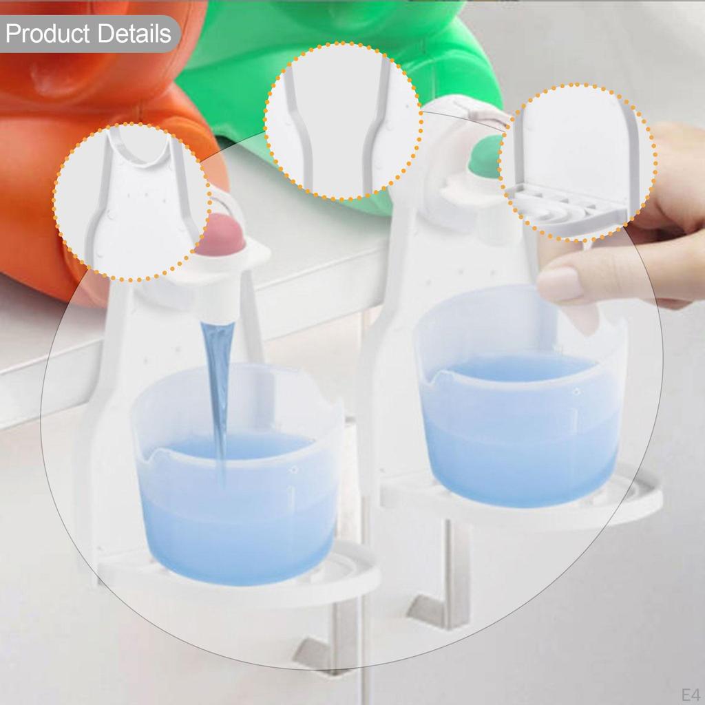 Foldable Laundry Liquid Cup Holder 4.3cm Opening Easy Maintenance Lightweight Accessory for Washing