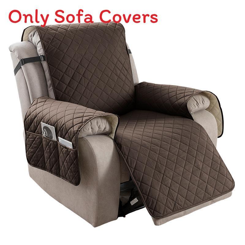 Universal Polyester Square Pattern Sofa Cushion For Single Double Triple Seat Lounge Chair Protector