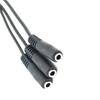 3.5mm 3 Way Port Aux Multi Headphone Earphone Audio Splitter Adapter 1 Male To 3 Female