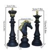"Luxury Resin Chinese Chess Set: King, Queen, War Horse Pieces & Chessboard"