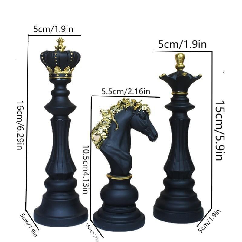 "Luxury Resin Chinese Chess Set: King, Queen, War Horse Pieces & Chessboard"
