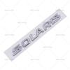 AAYT1 ABS SOLARIS Letter Word Stickers Car Rear Trunk Emblem Auto Body Decorative Stickers For Russia Hyundai Car Styling Accessories