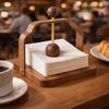Chinese Style Walnut Wood Napkin Holder Square Napkin Dispenser Tissue Storage Box  Home Decor