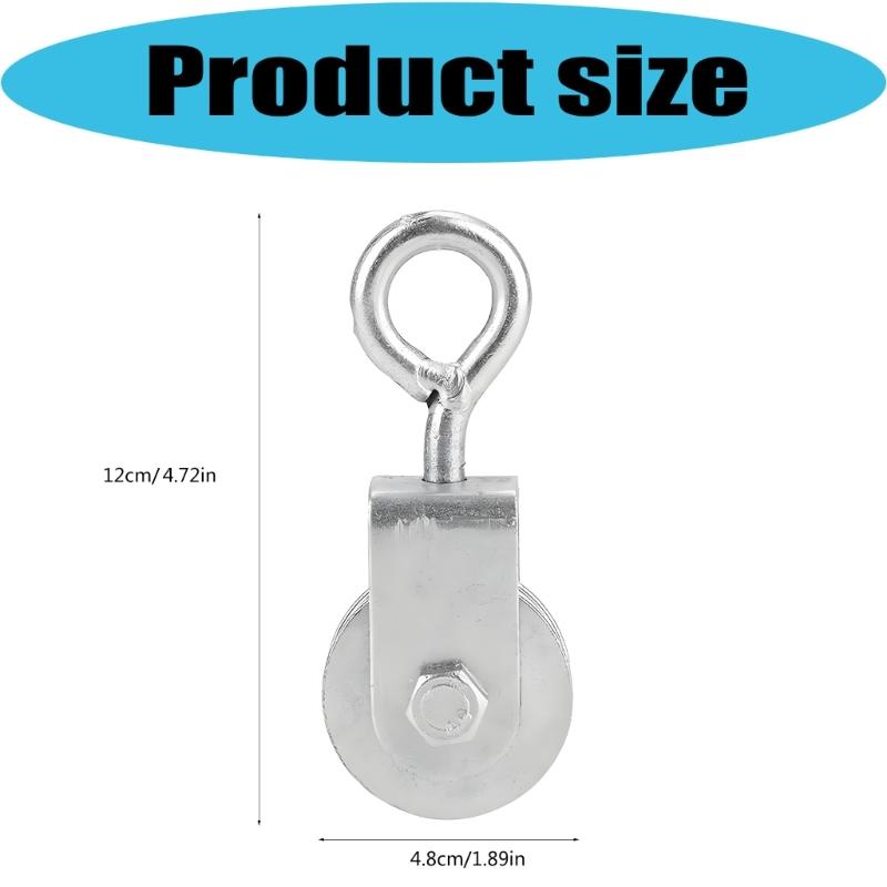 Alloy Steel Cable Pulley Block Wheel With High Load Bearing Pulley For Strength Training Industrial Use Heavy Lifting